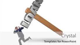  Presentation with burden - Audience pleasing slide deck consisting of businessman under the burden backdrop and a white colored foreground