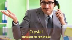  Presentation with unhappy - Slide set enhanced with businessman-unhappy-with-many-conflicting background and a tawny brown colored foreground