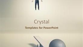  Presentation with upwards - Amazing presentation design having businessman-uses-a-catapult backdrop and a lemonade colored foreground