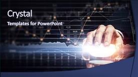  Presentation with wireless sensor networks agriculture technology - Amazing presentation theme having businessman using wireless mouse mixed backdrop and a  colored foreground