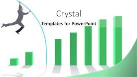 Presentation with bar - Audience pleasing PPT layouts consisting of businessman-vault-jumping-over-bar backdrop and a white colored foreground