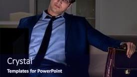  Presentation with nurse in night duty - Slide set having businessman-watching-tv-at-night background and a navy blue colored foreground