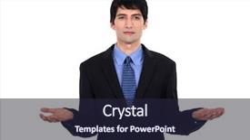  Presentation with administrative options - Slides consisting of businessman weighing up options background and a wine colored foreground