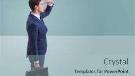  Presentation with superhero - Slides enhanced with businessman-with-aspiration-of-becoming background and a light blue colored foreground