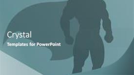  Presentation with superhero - Slide deck featuring businessman-with-aspiration-of-becoming background and a ocean colored foreground