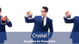  Presentation with blood - Audience pleasing slide deck consisting of businessman with blood bag isolated backdrop and a ocean colored foreground