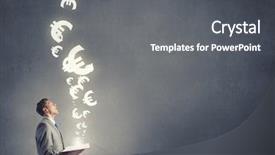  Presentation with book pages turning - Audience pleasing slide set consisting of businessman with book and euro backdrop and a  colored foreground