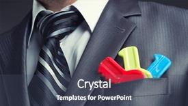  Presentation with keys - Presentation featuring businessman with colorful toy keys background and a  colored foreground