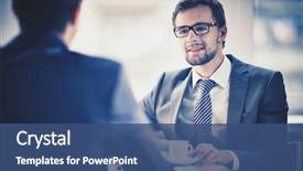  Presentation with coffee cup diary - Slide set enhanced with businessman with cup of coffee background and a ocean colored foreground