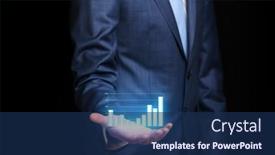  Presentation with economic - Amazing presentation design having businessman-with-empty-hand backdrop and a navy blue colored foreground