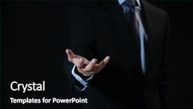  Presentation with liquid soap hand wash - Presentation enhanced with businessman with empty hand background and a black colored foreground