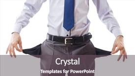  Presentation with an empty two way - Colorful slides enhanced with businessman with empty pockets backdrop and a dark gray colored foreground