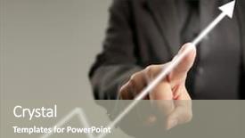  Presentation with financial - Slides having businessman with financial symbols coming background and a  colored foreground