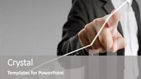  Presentation with financial - Cool new slides with businessman with financial symbols coming backdrop and a  colored foreground