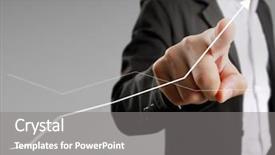  Presentation with financial statement analysis - Slide set enhanced with businessman with financial symbols coming background and a gray colored foreground