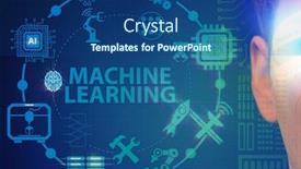  Presentation with futuristic glasses - Amazing presentation having businessman-with-futuristic-glasses backdrop and a ocean colored foreground