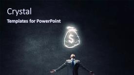  Presentation with spread - PPT layouts enhanced with billionaire - businessman with hands spread apart background and a wine colored foreground