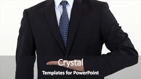  Presentation with england flat - Colorful presentation theme enhanced with businessman with his hand held backdrop and a  colored foreground