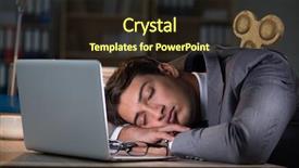  Presentation with energy power - Colorful slide set enhanced with businessman with key in hardworking backdrop and a wine colored foreground