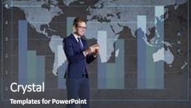  Presentation with capitalism - Audience pleasing slide deck consisting of businessman with smartphone standing over diagram world map background business globalization capitalism concept backdrop and a dark gray colored foreground