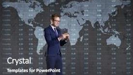  Presentation with capitalism - Amazing presentation design having businessman with smartphone standing over diagram world map background business globalization capitalism concept backdrop and a dark gray colored foreground