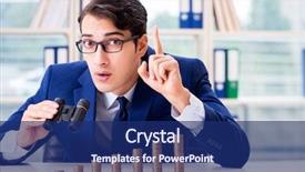  Presentation with stacks of rupee coins - Audience pleasing slides consisting of businessman with stacks of coins backdrop and a  colored foreground