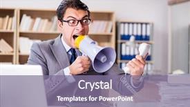  Presentation with work - Amazing presentation theme having businessman with too much work backdrop and a coral colored foreground