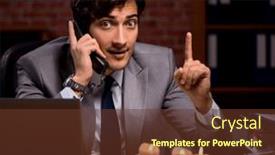  Presentation with life memorial candle light - Presentation theme enhanced with businessman-working-late-in-office background and a tawny brown colored foreground