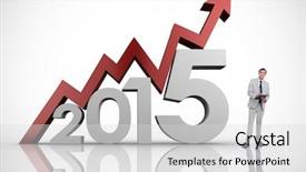  Presentation with writing - Cool new PPT theme with businessman writing on clipboard backdrop and a light gray colored foreground