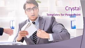  Presentation with bribe - Presentation with businessmanbeing offered bribe for breaking background and a sky blue colored foreground