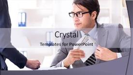  Presentation with bribe - PPT theme having businessmanbeing offered bribe for breaking background and a lemonade colored foreground