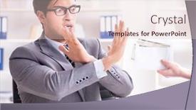  Presentation with bribe - Audience pleasing slide deck consisting of businessmanbeing offered bribe for breaking law backdrop and a lemonade colored foreground