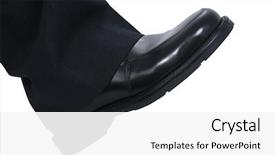  Presentation with step - PPT layouts having businessman's foot ready background and a white colored foreground