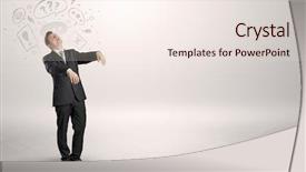  Presentation with sickness - Cool new PPT layouts with businessmans nightmare - sleeping sickness young businessman backdrop and a sky blue colored foreground