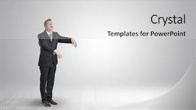  Presentation with sleepy yawning man driving car - Colorful presentation theme enhanced with businessmans nightmare - zombi sleepy maniac businessman walking backdrop and a light gray colored foreground