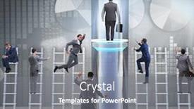  Presentation with fast speed broadband accelerate internet - Presentation theme consisting of businessmen in accelerated and fast promotion concept background and a gray colored foreground