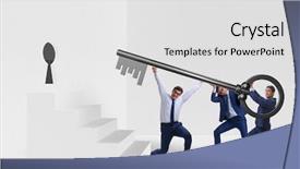  Presentation with teamwork - Presentation with businessmen in team and teamwork background and a light gray colored foreground