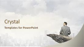  Presentation with knowledge - Colorful slides enhanced with businessmind - he has strong pursuit backdrop and a sky blue colored foreground