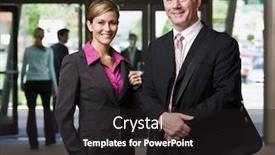  Presentation with lobby - Beautiful theme featuring businesspeople-posing-in-office-lobby backdrop and a wine colored foreground