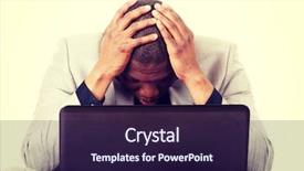  Presentation with laptop computers around the world - Beautiful theme featuring businesspeople unhappy - stressed businessman working on laptop backdrop and a wine colored foreground