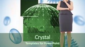  Presentation with virus - Slide set having fun outing - cute little girl in autumn background and a  colored foreground.