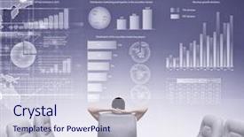  Presentation with conference - PPT theme having businesswoman boss in conference room background and a  colored foreground