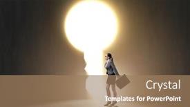  Presentation with choice - Colorful PPT layouts enhanced with businesswoman-facing-difficult-choice-dilemma backdrop and a coral colored foreground