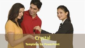  Presentation with woman car driver map - Colorful PPT layouts enhanced with businesswoman giving a car key backdrop and a tawny brown colored foreground