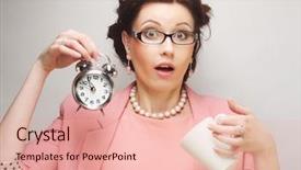  Presentation with coffee - Amazing presentation having businesswoman having a coffee-break backdrop and a lemonade colored foreground