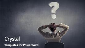  Presentation with rest - PPT theme featuring businesswoman-having-rest-in-office background and a dark gray colored foreground