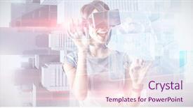  Presentation with virtual - Presentation featuring virtual glasses on a white background and a lemonade colored foreground