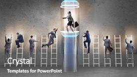  Presentation with fast speed broadband accelerate internet - Presentation theme enhanced with businesswoman in accelerated and fast background and a gray colored foreground