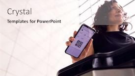  Presentation with airport lounge - Amazing PPT layouts having businesswoman-in-airport-departure-lounge backdrop and a cream colored foreground