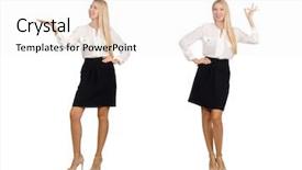  Presentation with audit business compliance concept - PPT theme having businesswoman in business concept isolated background and a  colored foreground